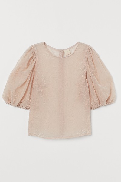 Airy Balloon-Sleeved Blouse from H&M