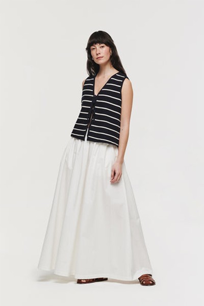 Natalie Full Length Poplin Skirt from Aligne