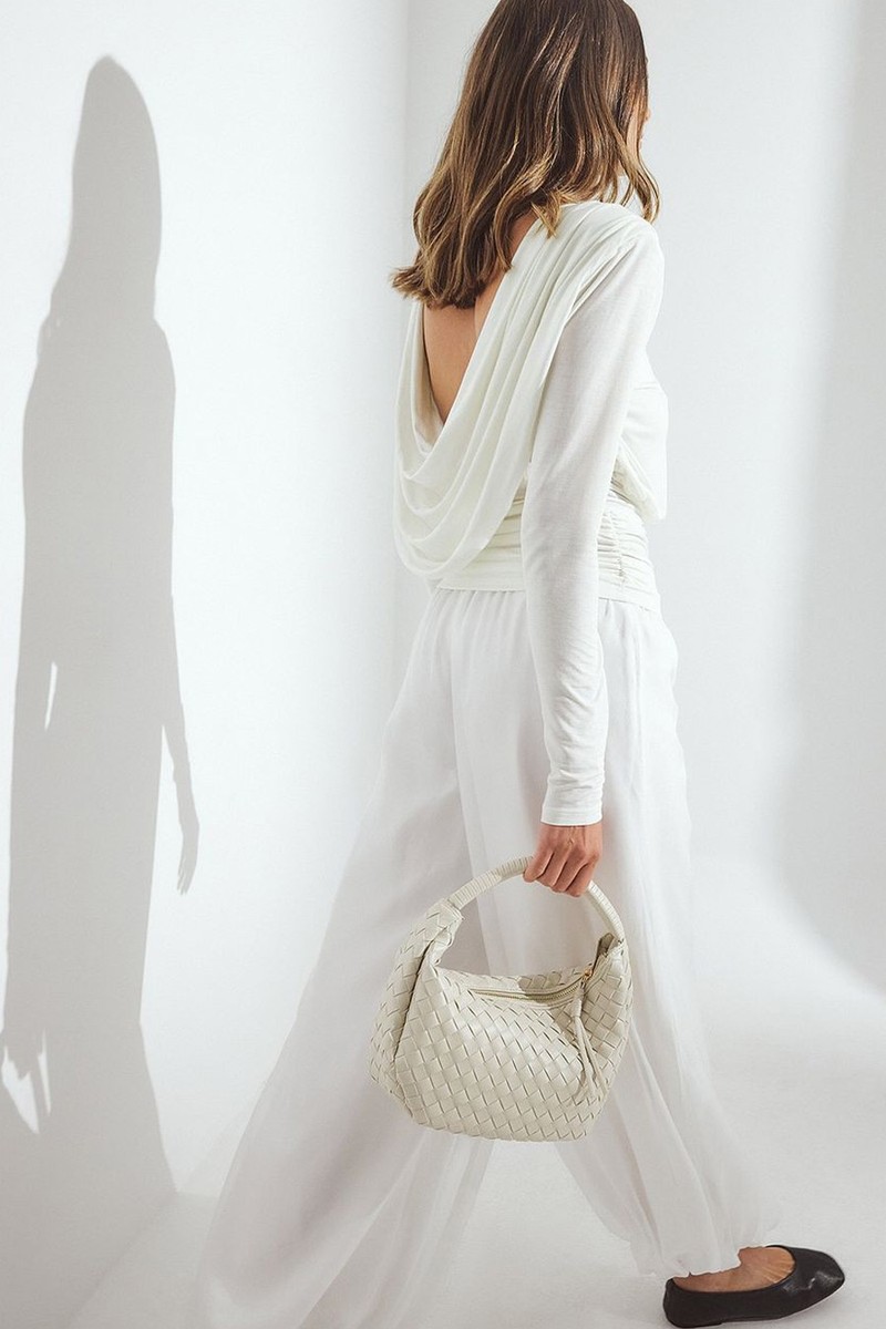 Deep Back Long Sleeve Top from NA-KD