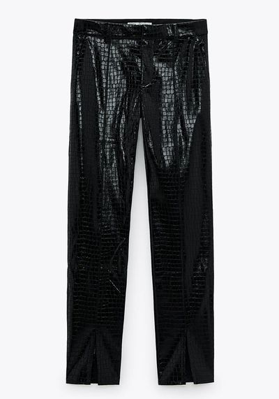 Faux Leather Trousers from Zara