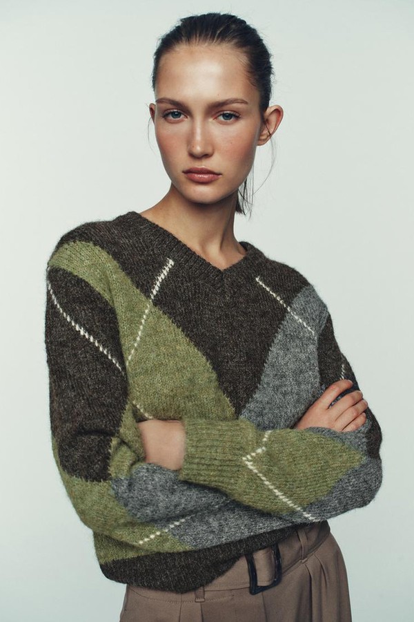 Diamond Knit Jumper