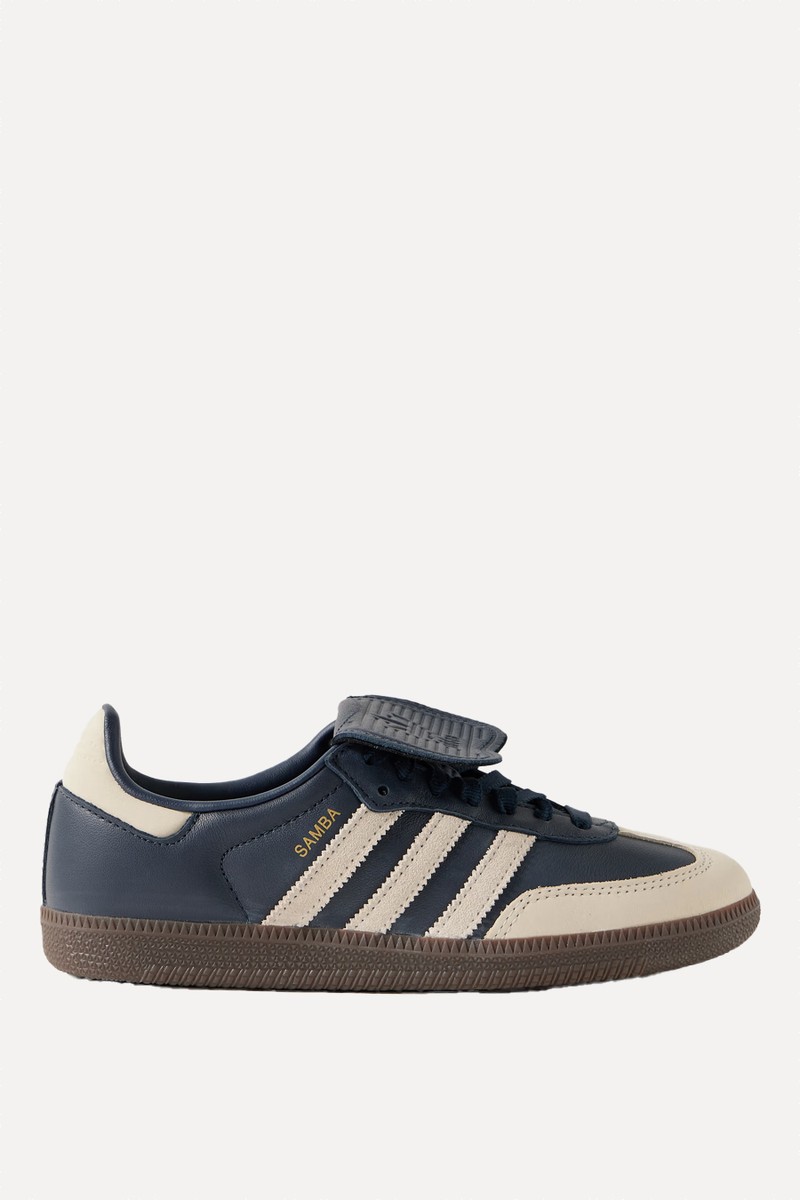 Samba LT Nubuck & Suede-Trimmed Leather Sneakers from ADIDAS ORIGINALS