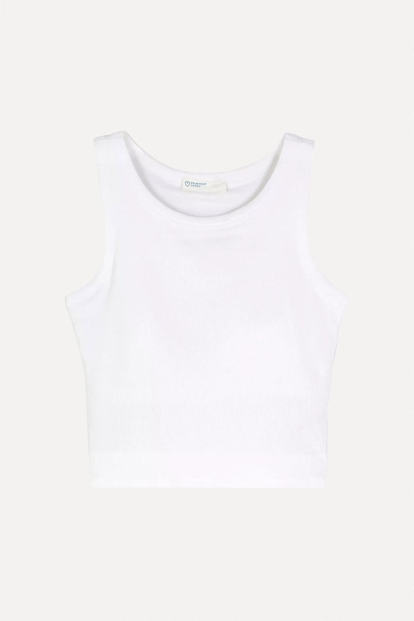 x from Ribbed Racer Back Vest, £8 | Primark
