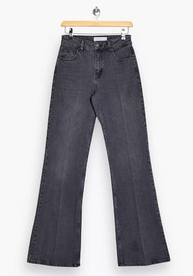 Grey Relaxed Flared Jeans