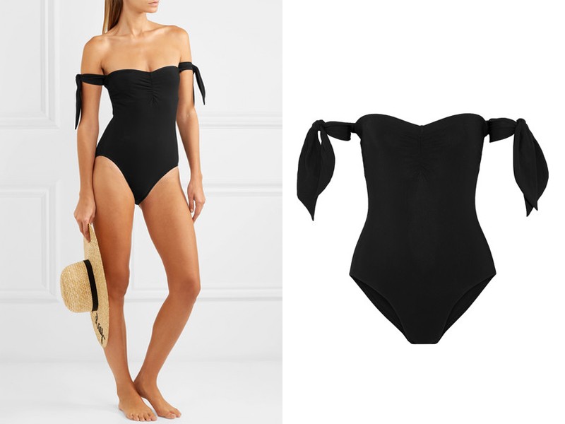 Barcelona Off The Shoulder Swimsuit from Karla Colletto