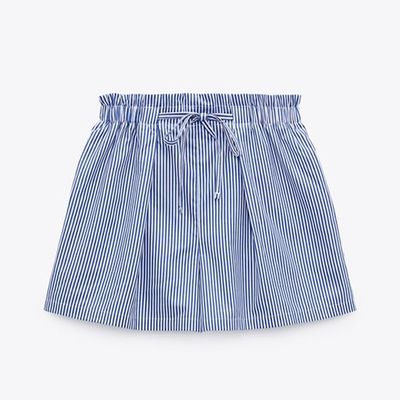 Striped Paperbag Shorts from Zara