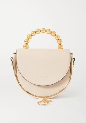 Mara Evening Embellished Leather Shoulder Bag from See By Chloé