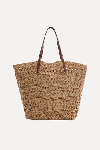 Natural Fibre Shopper Bag from Mango