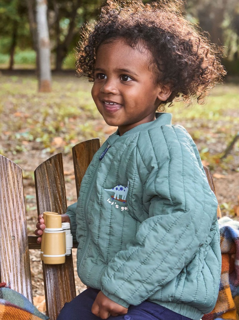 Dino Quilted Bomber Jacket