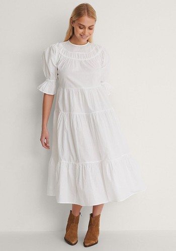 Gathered Panelled Detail Dress from Na-kd