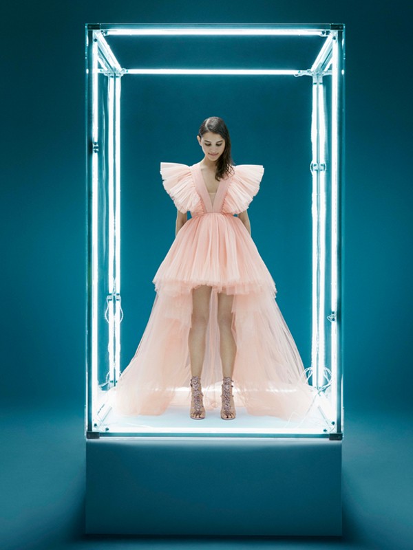 Tulle Dress With A Train