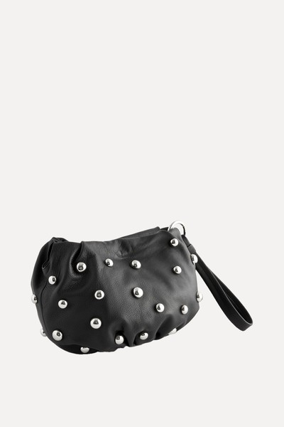 Leather Studded Clutch Bag from Next