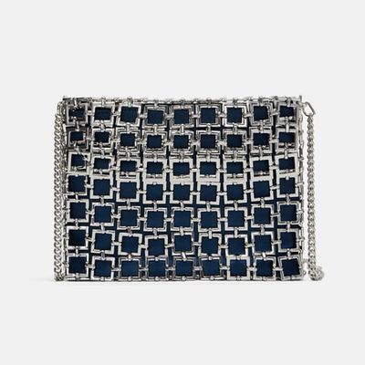 Metal Chain Mesh Crossbody Bag from Zara