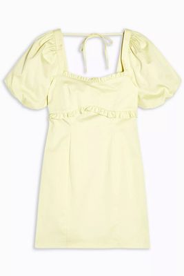 Yellow Poplin Tea Dress