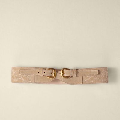 Suede Belt With Double Buckle  from Maje
