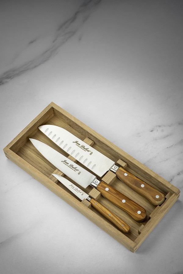 Set Of 3 1920 Kitchen Knives from Jean Dubost 