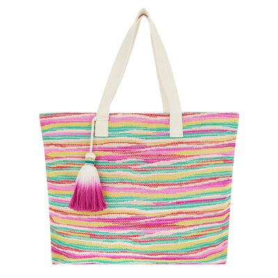 Tropical Print Beach Bag from Accessorize