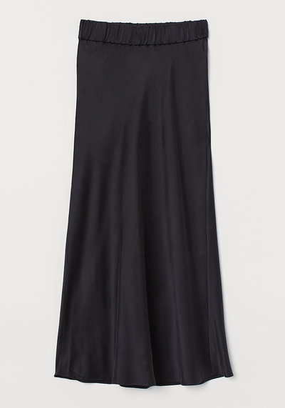 H&M Calf-Length Silk Skirt from H&M