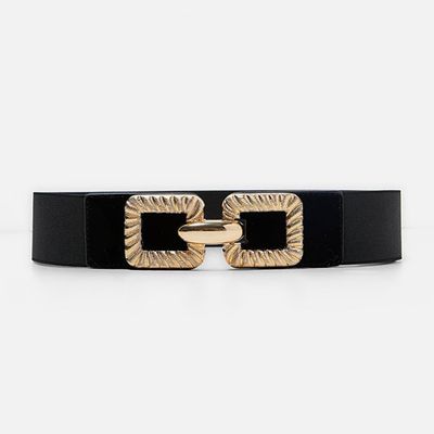 Elastic Belt With Gold Buckle from Zara