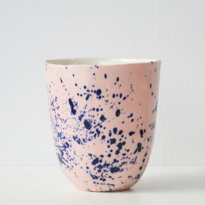 Porcelain Splatter Handles Mug Rose & Ink  from Coco & Wolf