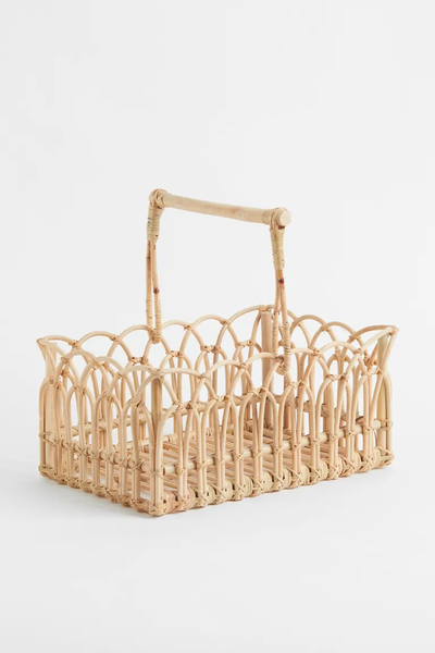 Handled Rattan Basket from H&M