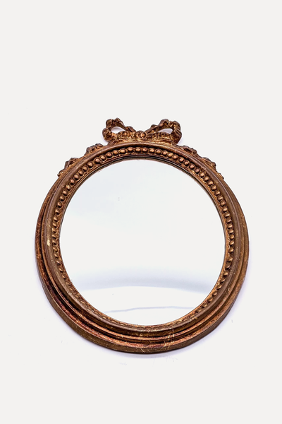 Antique Oval Mirror With Bow from Npire