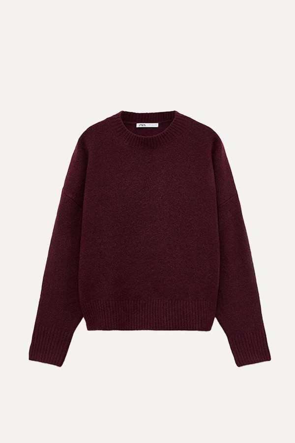 Plain Knit Sweater from Zara