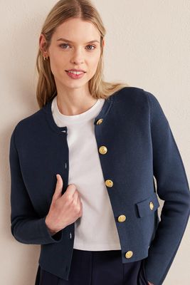 Cropped Knitted Jacket