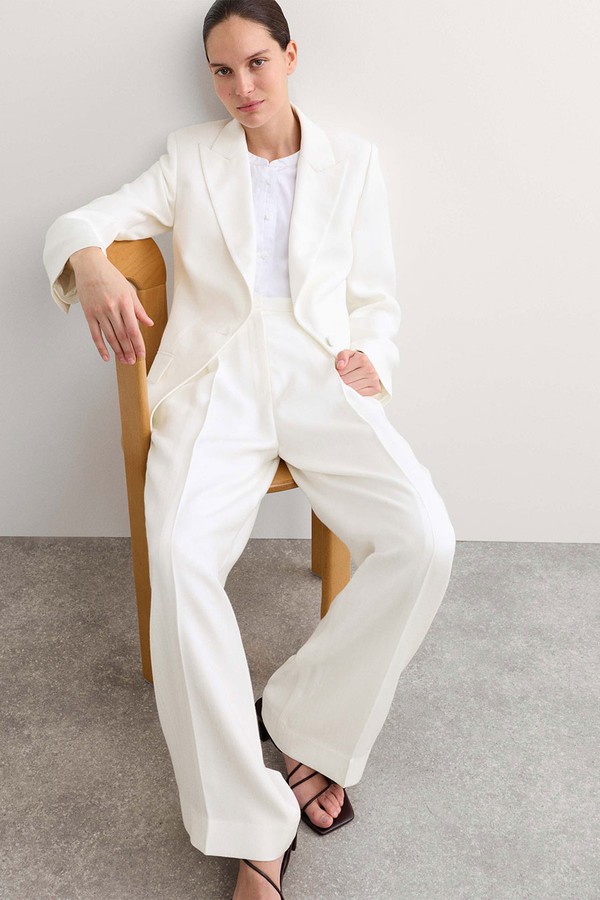  Pleat Front Wide Leg Trousers from Jaeger