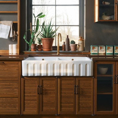 Polished Brass Single Sink from DeVol