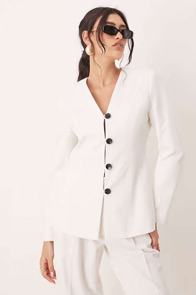 V Neck Fitted Blazer Co-Ord from Aware