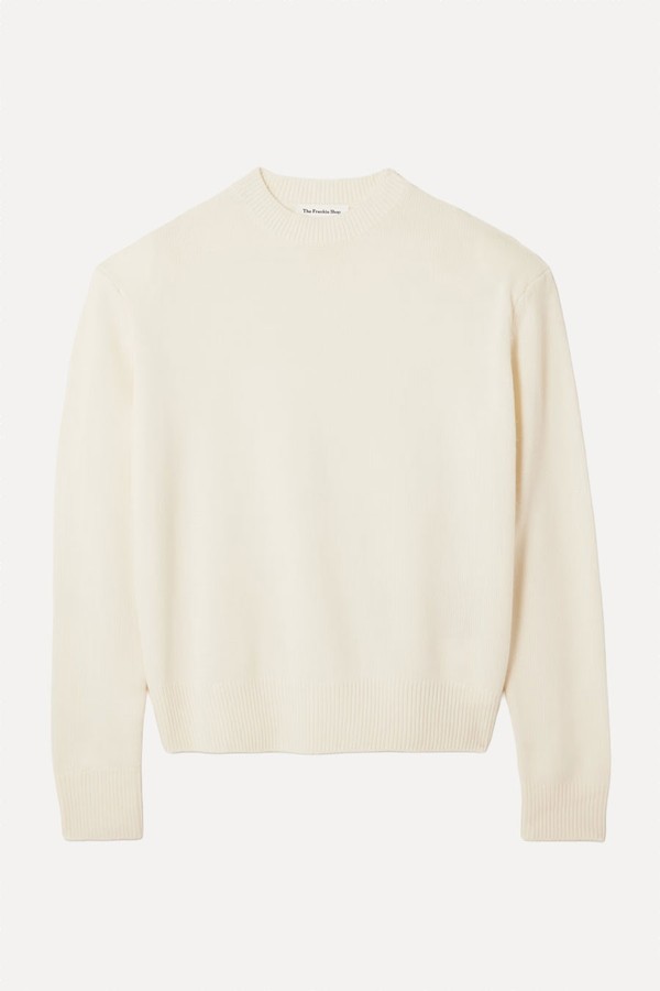 Rafaela Cropped Merino Wool & Cashmere-Blend Sweater from THE FRANKIE SHOP