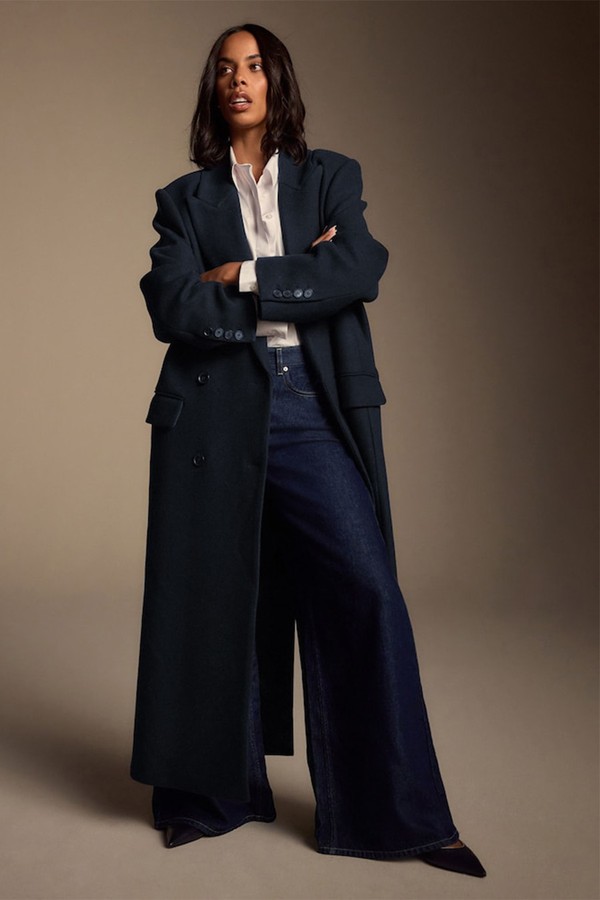 Wool Blend Long Coat from Next