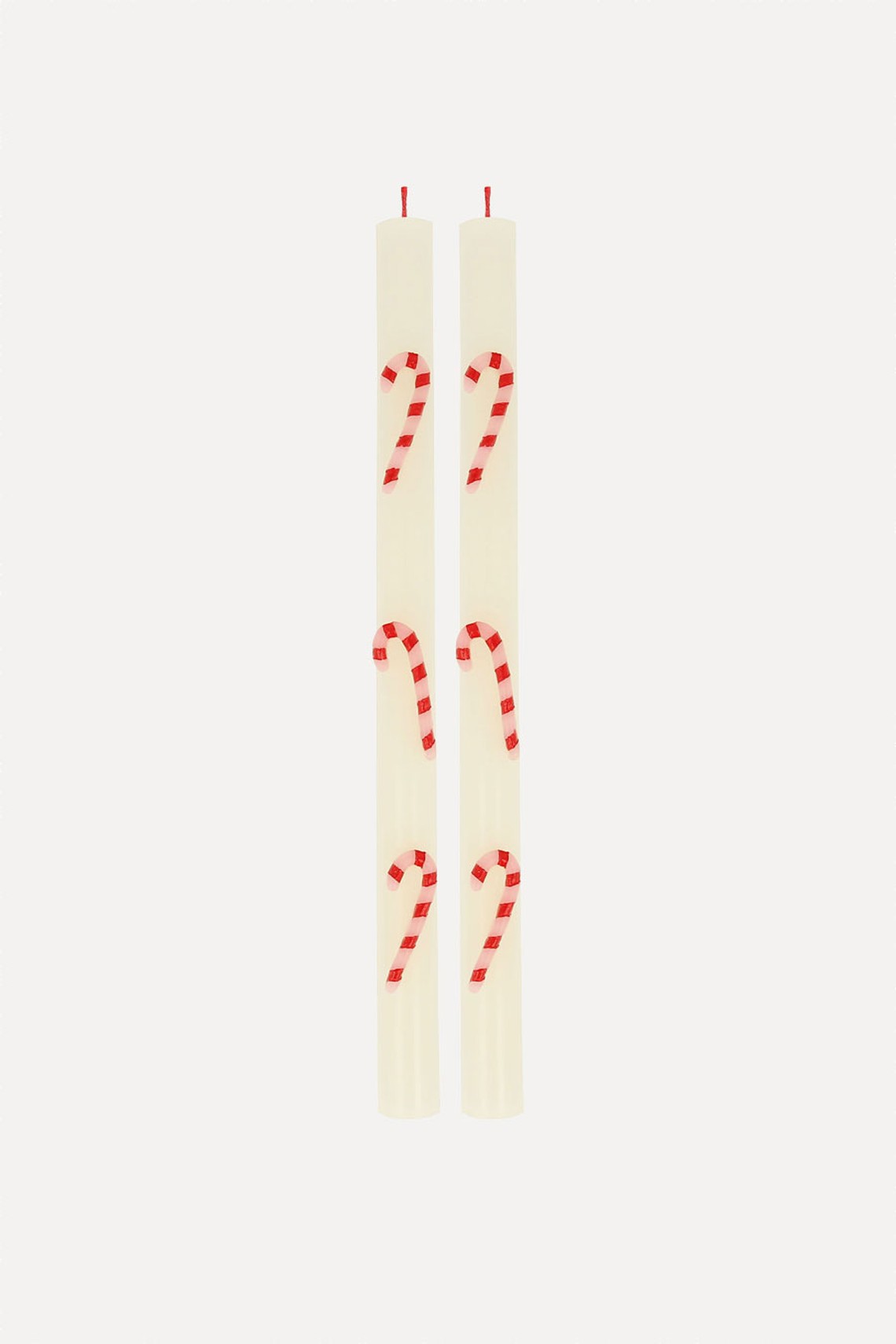 Candy Cane Christmas Taper Candles Pack Of 2 from Meri Meri