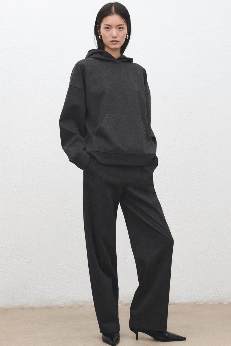 Flecked Knitted Trousers