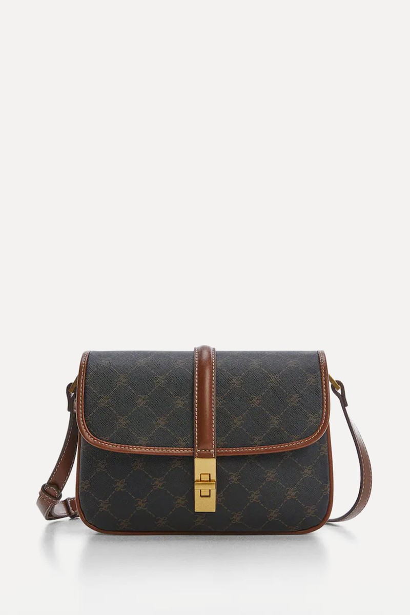 Logo Printed Crossbody Bag  from Mango 