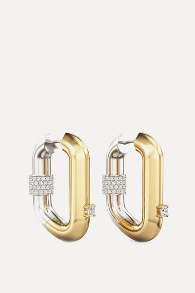 Vice Carabiner Hoop Earrings from Phoria