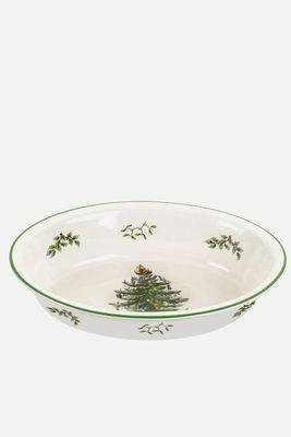 Spode Christmas Tree Oval Rim Dish