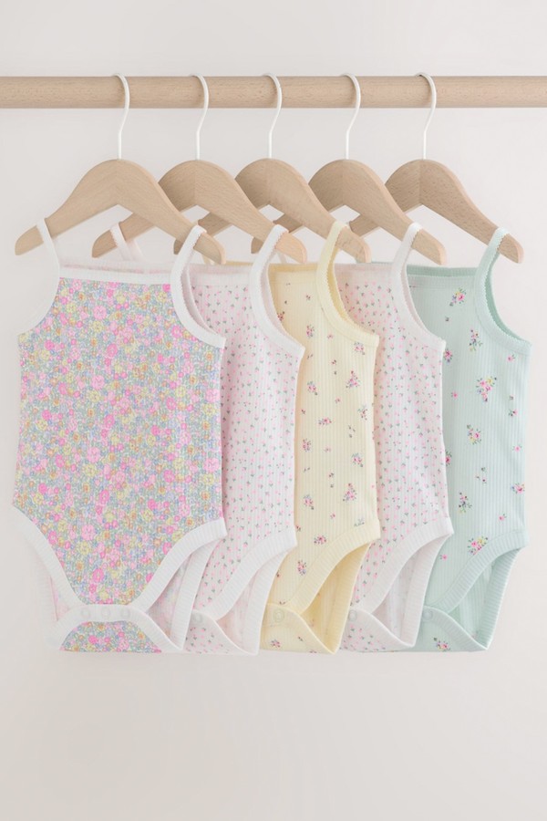 Pack Of 5 Vest Baby Bodysuits from Next