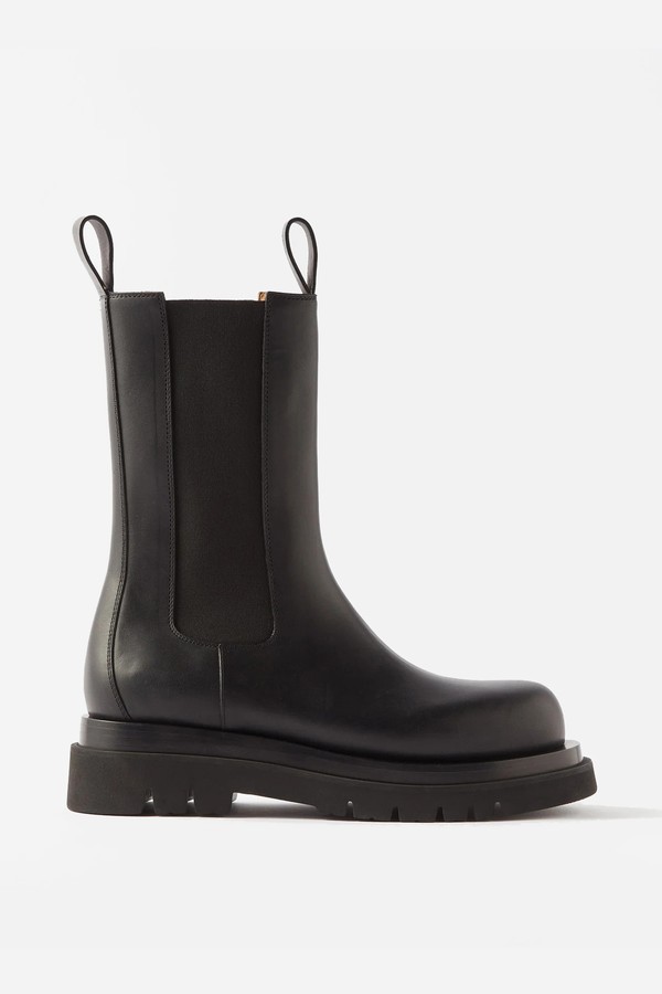 Lug Leather Chelsea Boots  from Bottega Veneta