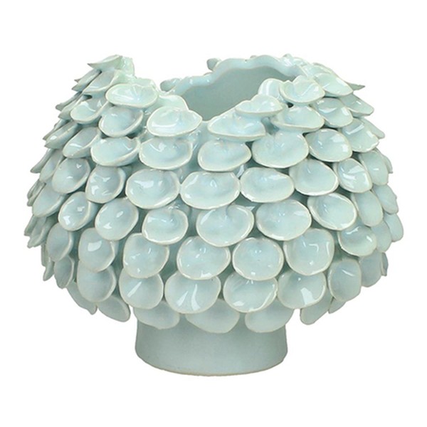 Libra Petal Light Grey Ceramic Vase from Olivia's