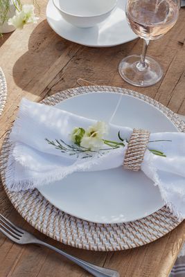White Melamine Picnic Dinner Plate, £10 | The White Company