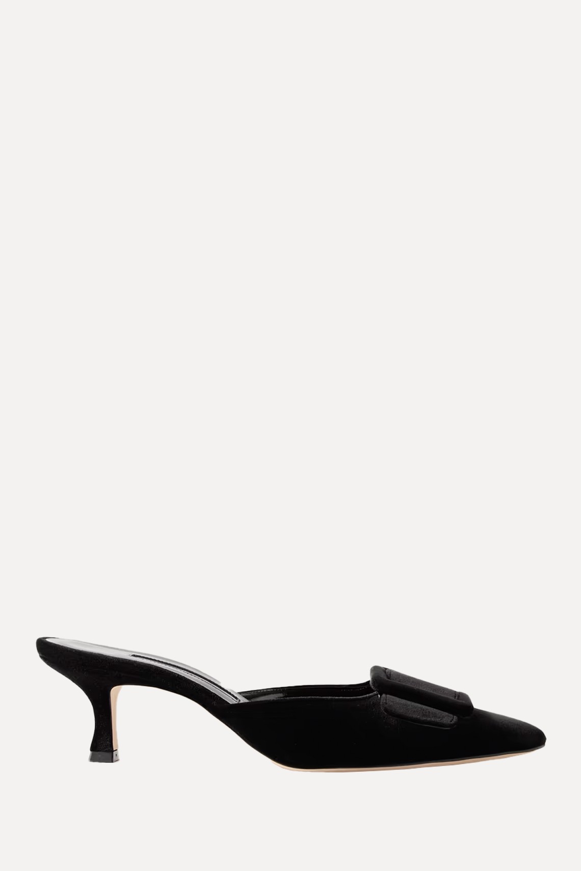 Maysale 50 Buckled Velvet Mules from Manolo Blahnik