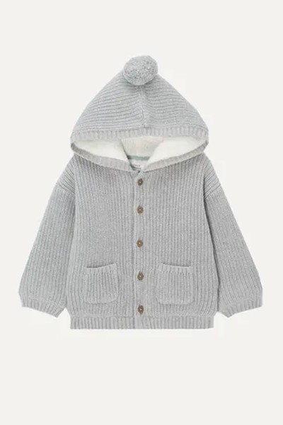 Baby Knitted Hooded Cardigan from John Lewis