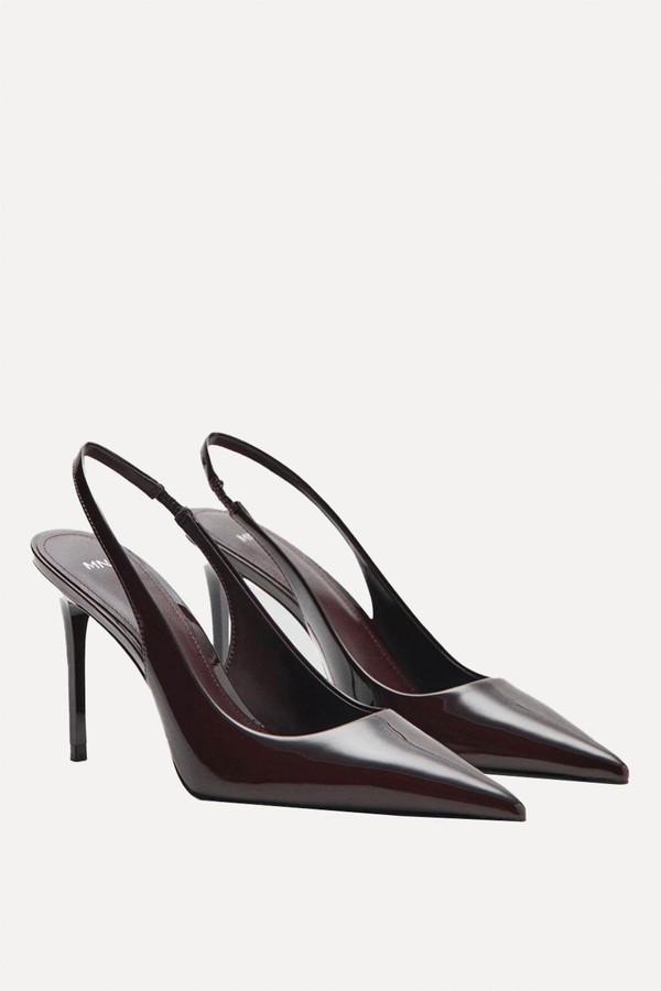 Patent Leather Heel Shoes  from Mango