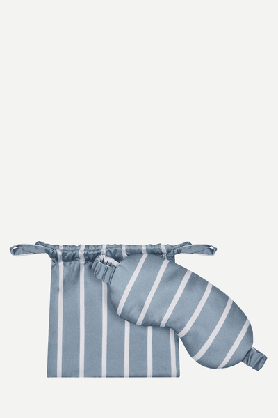 Stripe Silk Eye Mask from Asceno