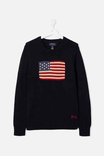 Flag Long-Sleeved Jumper  from Ralph Lauren