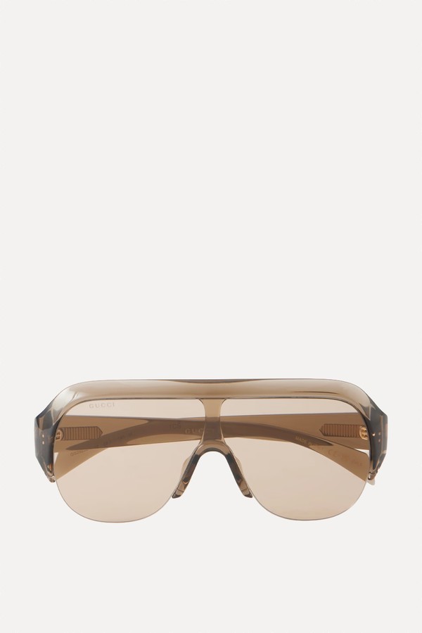 Nuances Institutional D-Frame Acetate Sunglasses from Gucci Eyewear