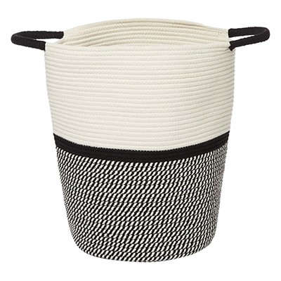 Monochrome Rope Laundry Bin from Linea