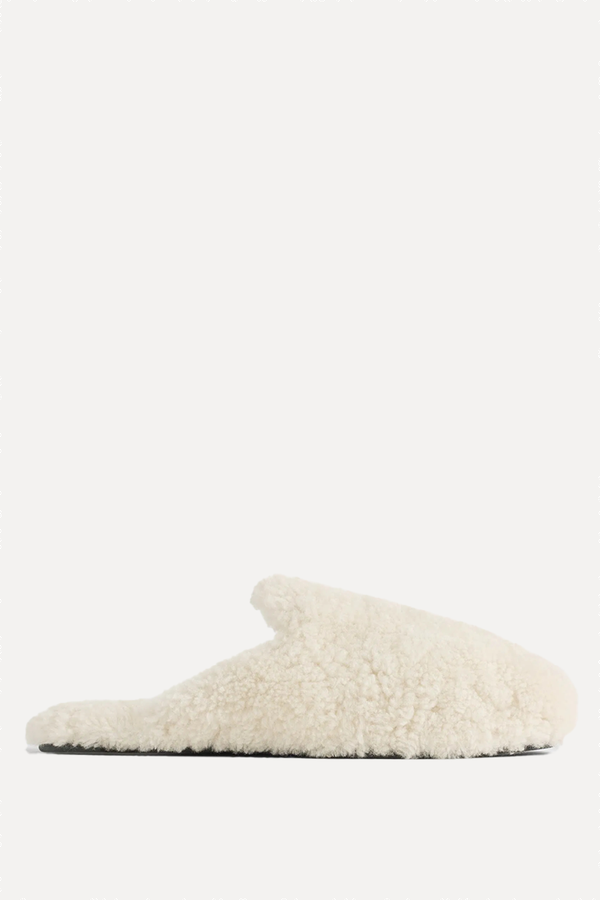 Cushioned Shearling Slippers from Tekla